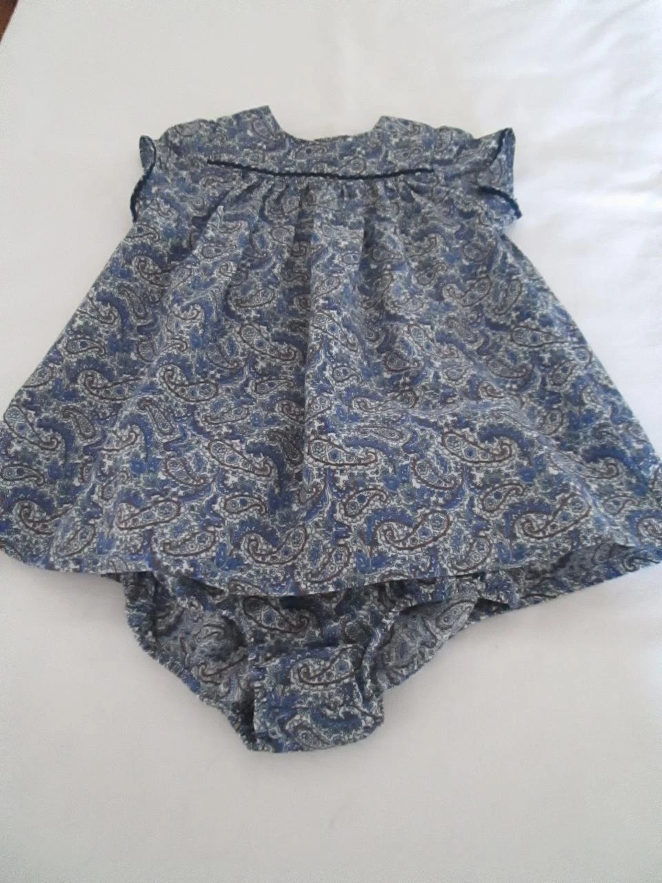 Robe Bout'chou bleue avec bloomer